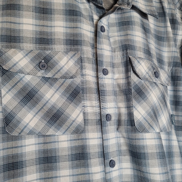 Eddie Bauer Men's Plaid Short Sleeve Button Up Shirt Lot Of 2 Size XL Tall - Picture 9 of 15